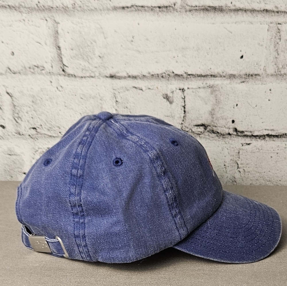 New Balance Classic Logo Hat Blue Adjustable Baseball Cap NWT - Picture 4 of 9